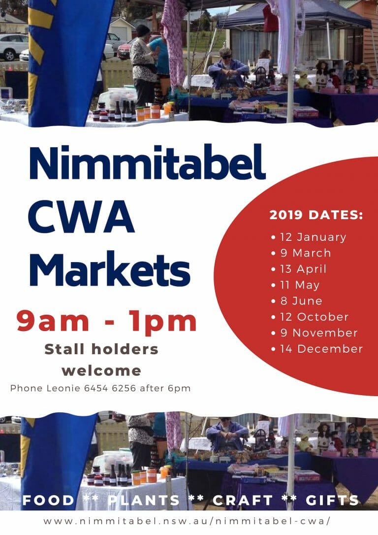 Nimmitabel CWA Markets – 2019