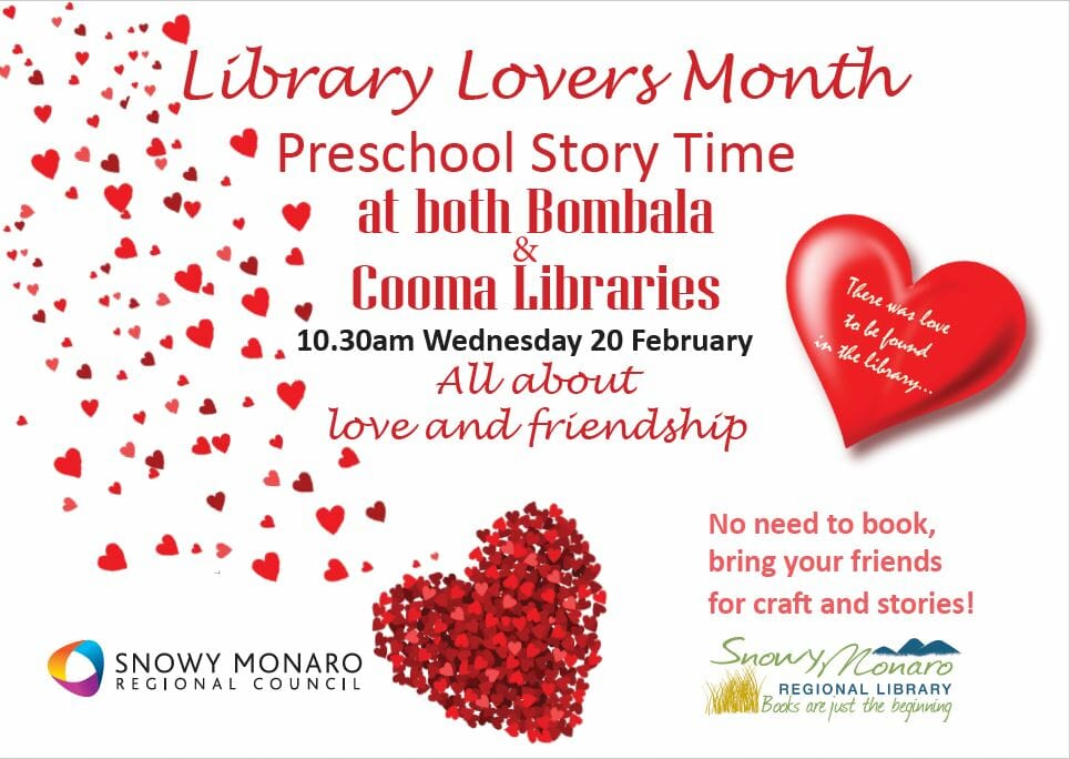 Preschool Story Time Cooma Bombala libraries