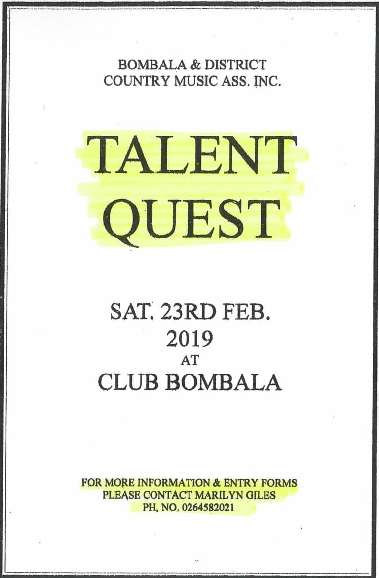Bombala Talent Quest