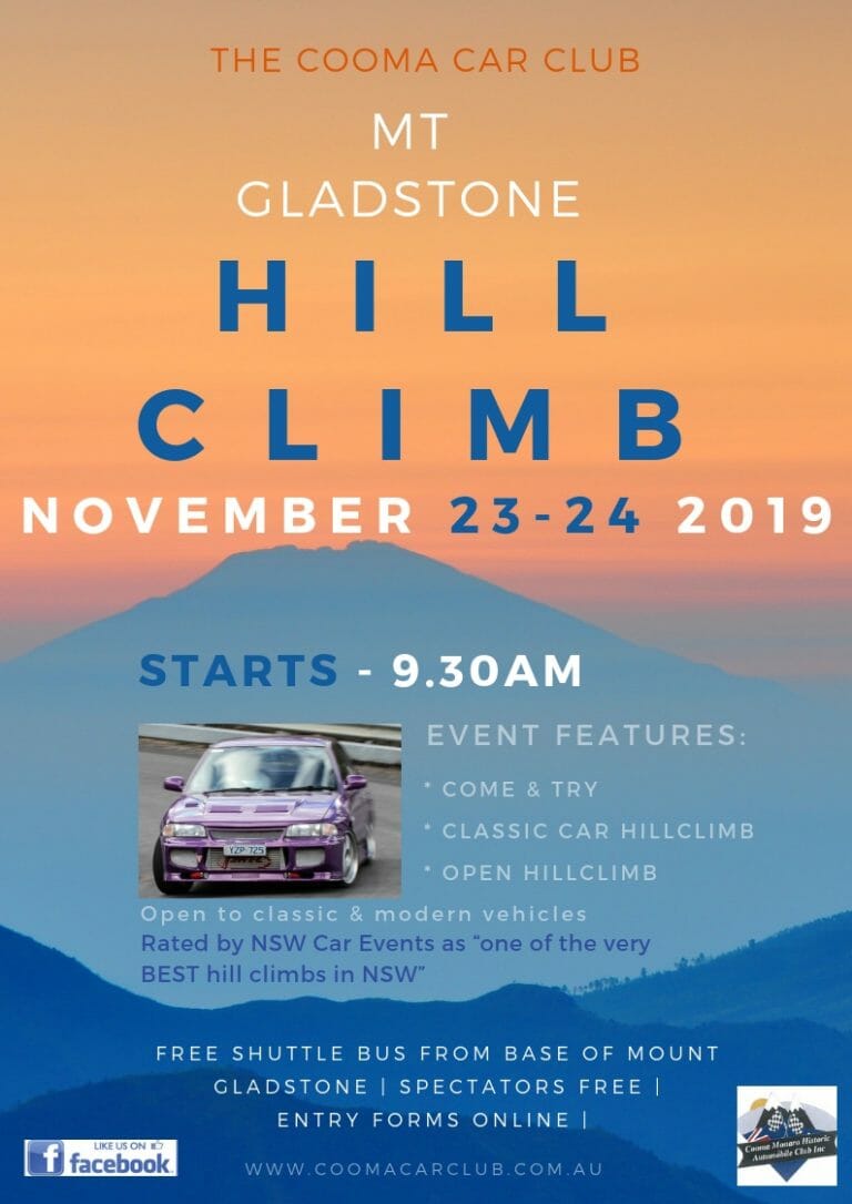 Cooma Car Club – Mt Gladstone Hillclimb