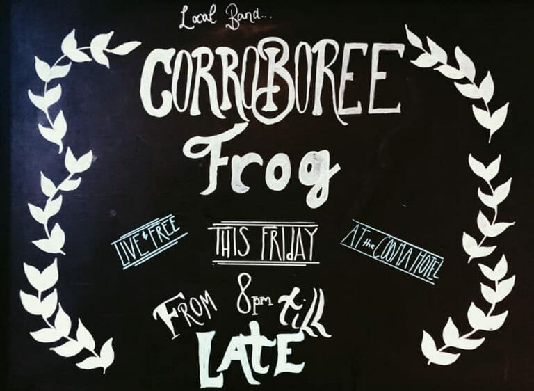 Local band Corroboree Frog at the Cooma