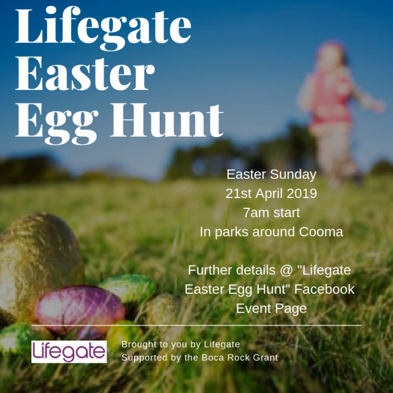 Mega Easter Egg Hunt In Cooma – with Lifegate