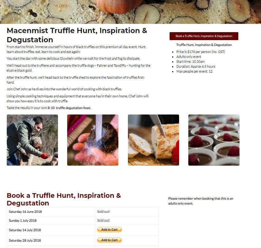 Macenmist Truffle Hunt, Inspiration & Degustation