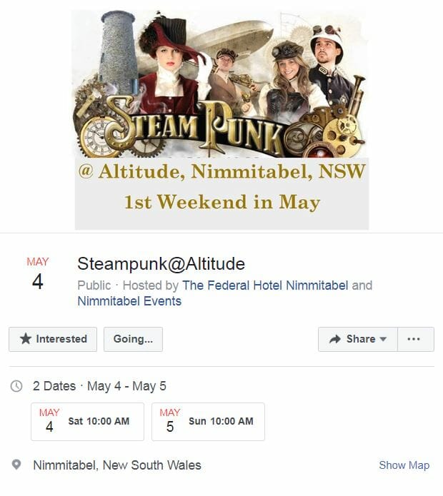 Steampunk at Altitude in Nimmitabel