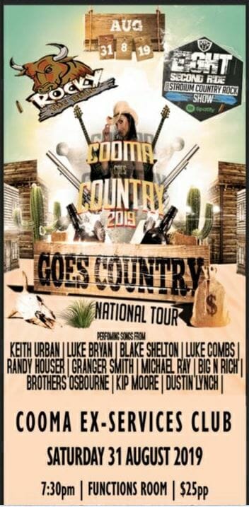 Cooma Goes Country National tour