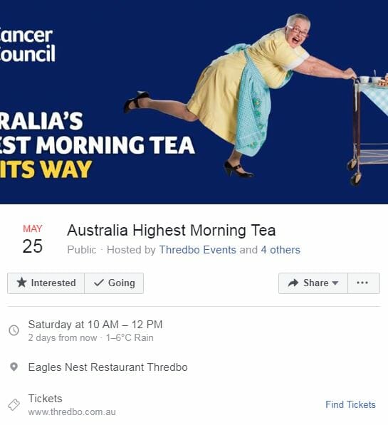 Australia Highest Morning Tea