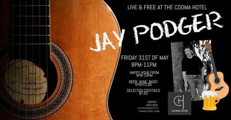 Jay Podger Live Music at Cooma Hotel