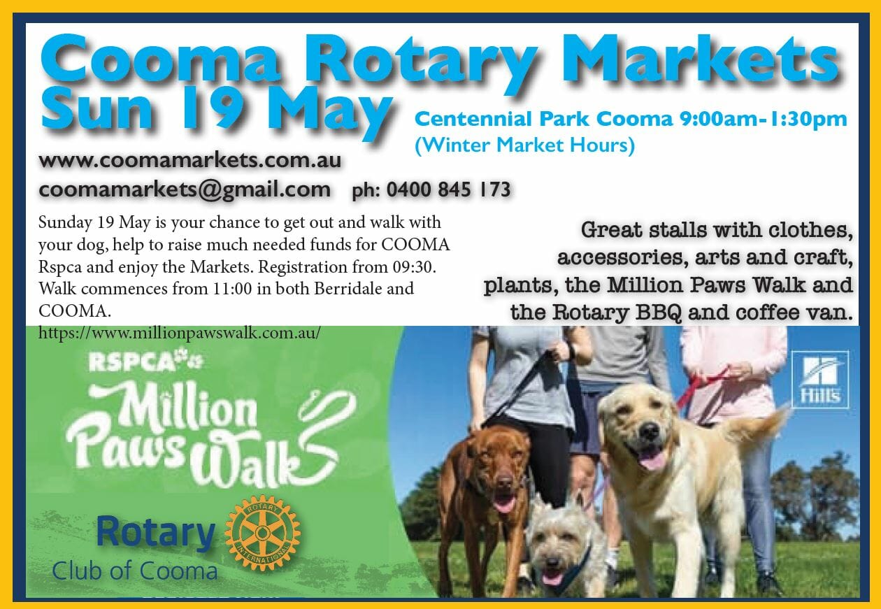 Cooma Rotary Markets May