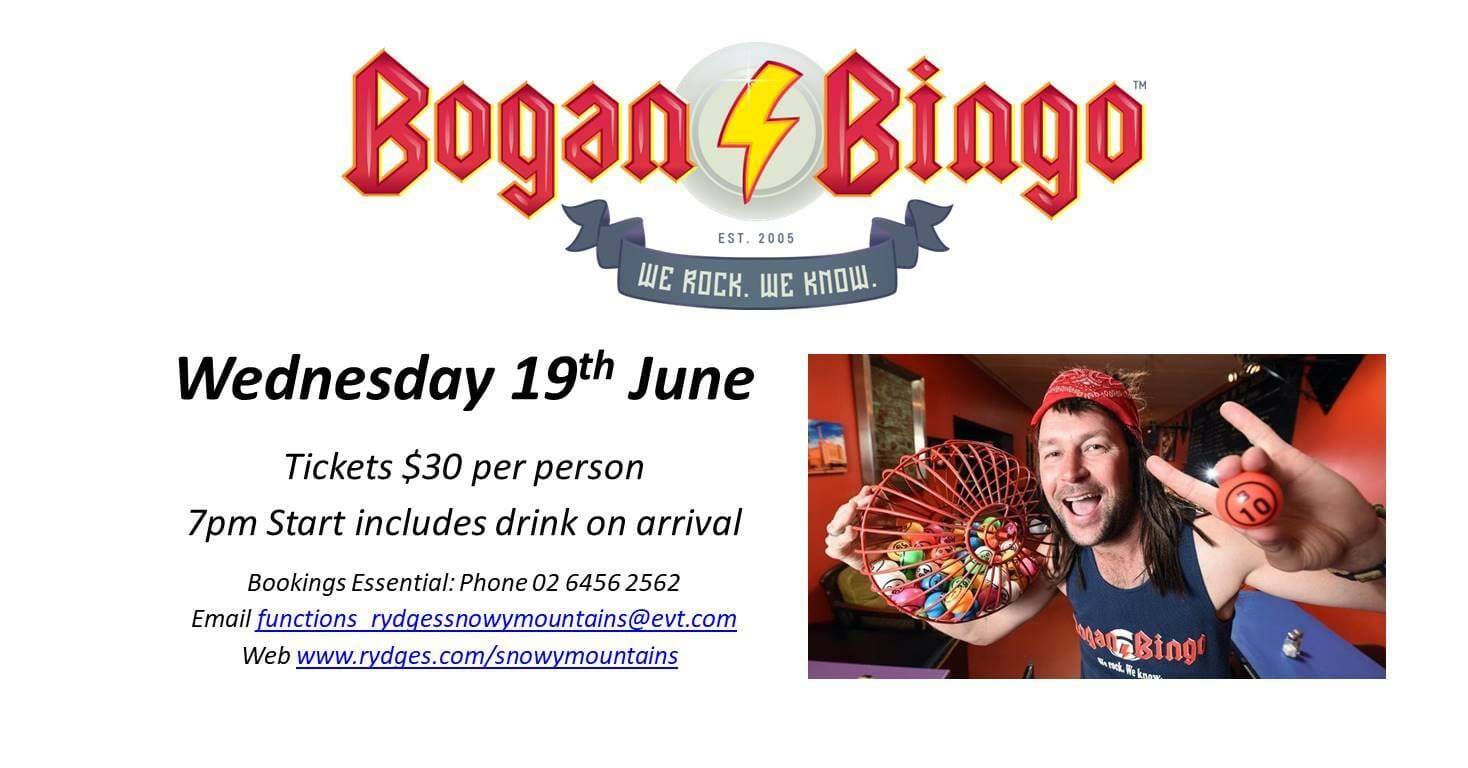 Bogan Bingo Rydges Visit Cooma