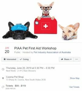 Pet First Aid Workshop Cooma