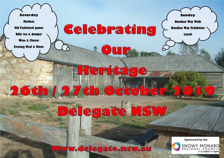 Delegate Heritage Weekend 2019