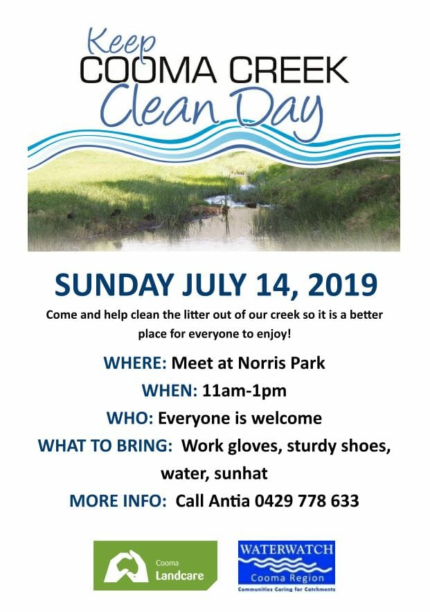 Keep Cooma Creek Clean
