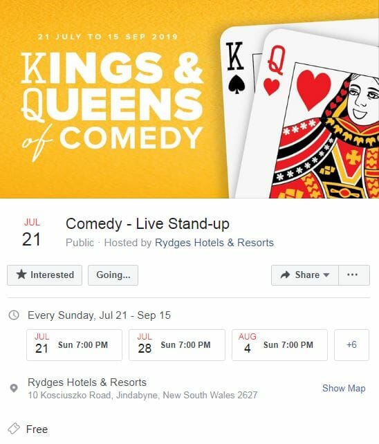 Kings & Queens of Comedy – Rydges