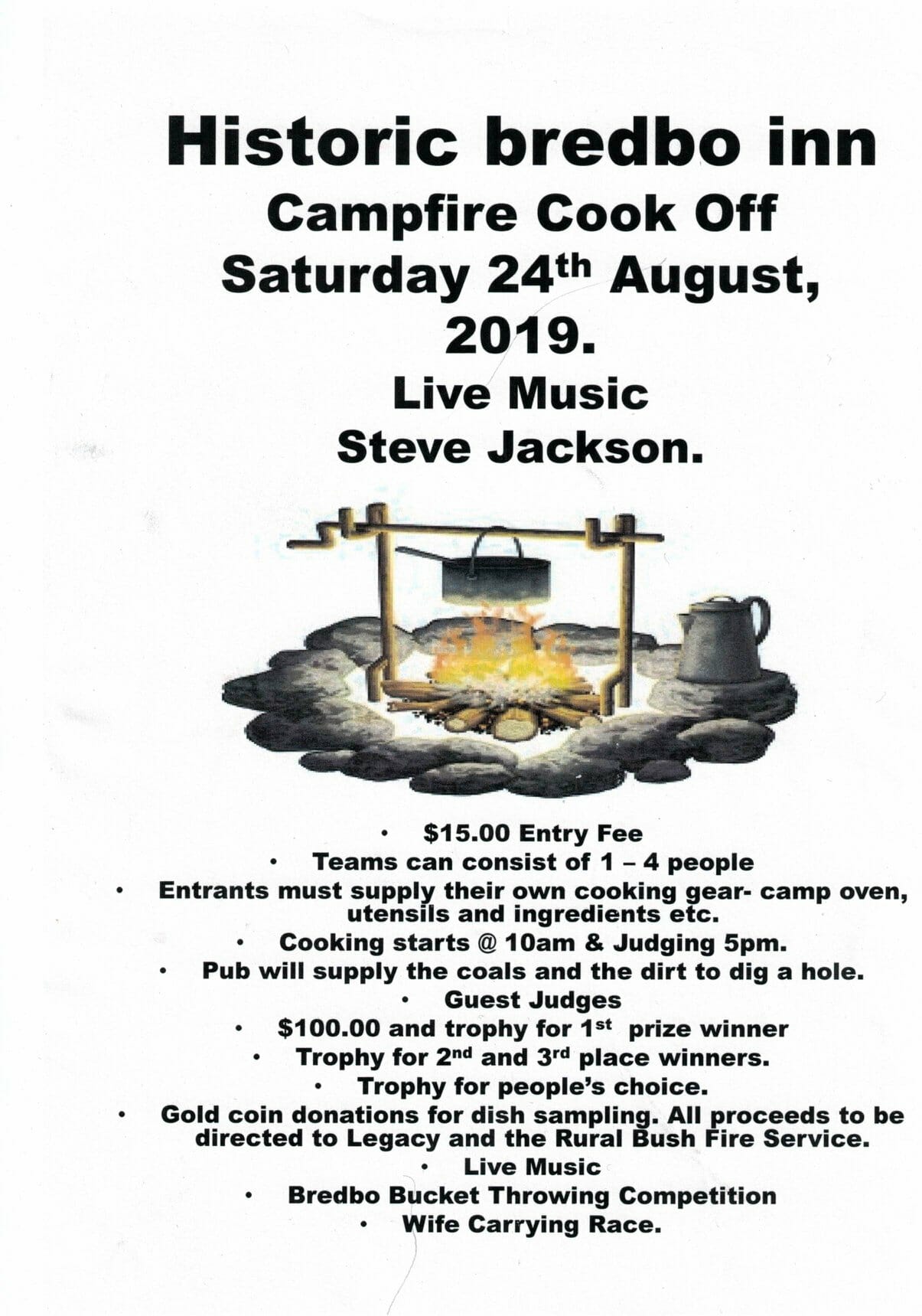 Historic Bredbo Inn - Campfire Cook Off - Visit Cooma