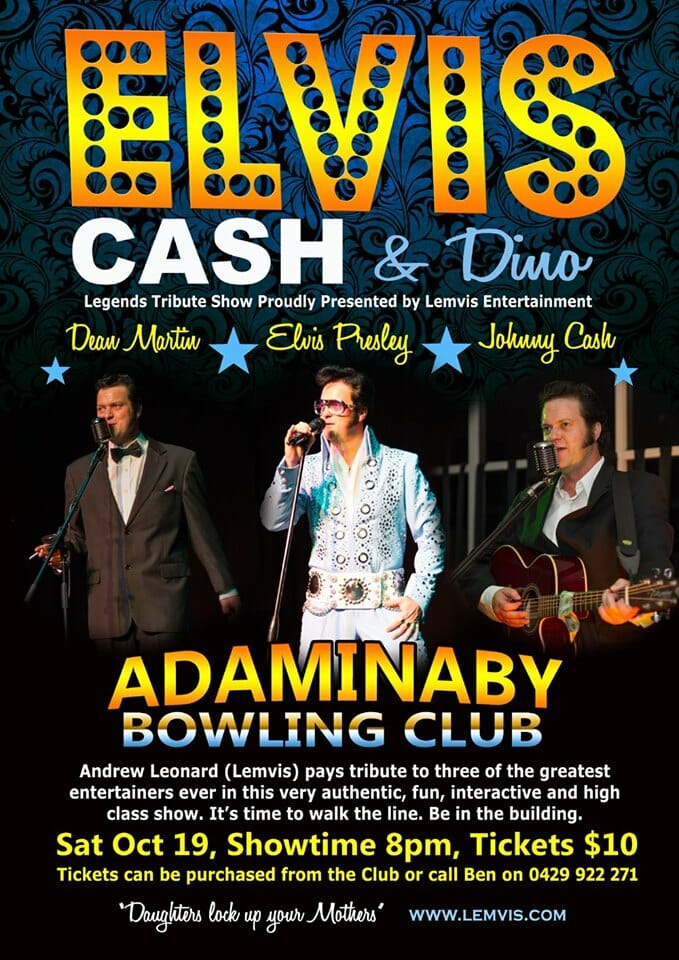 Elvis, Cash & Dino – Legends Tribute Show