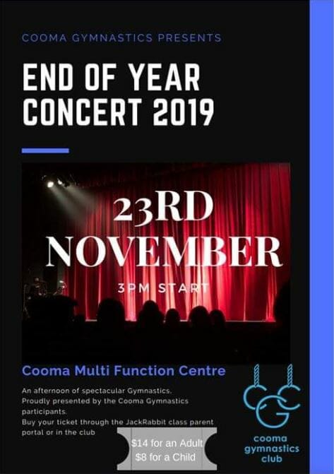 Cooma Gymnastics End of Year Concert