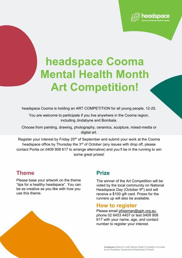 Headspace Cooma Mental Health Month