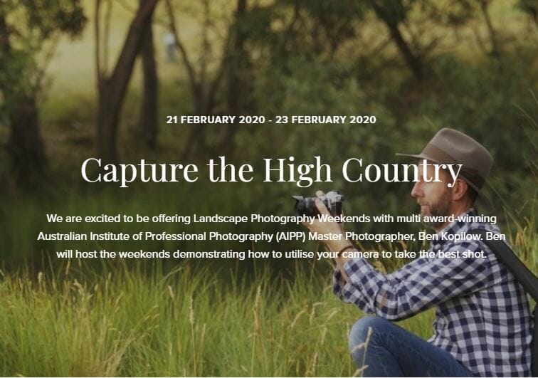 Capture the High Country Photography Workshop