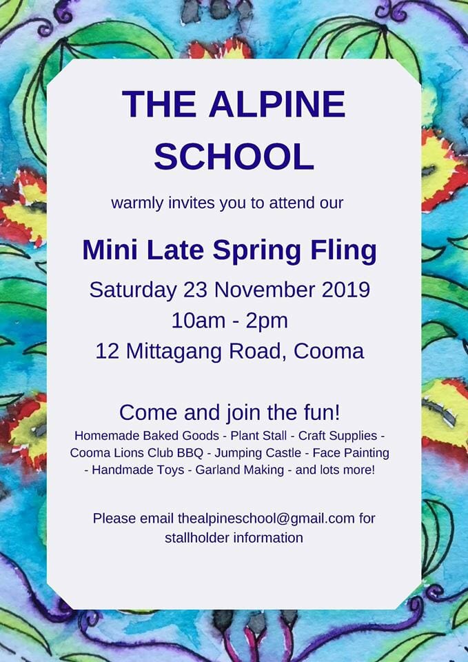 The Alpine School MINI LATE SPRING FLING