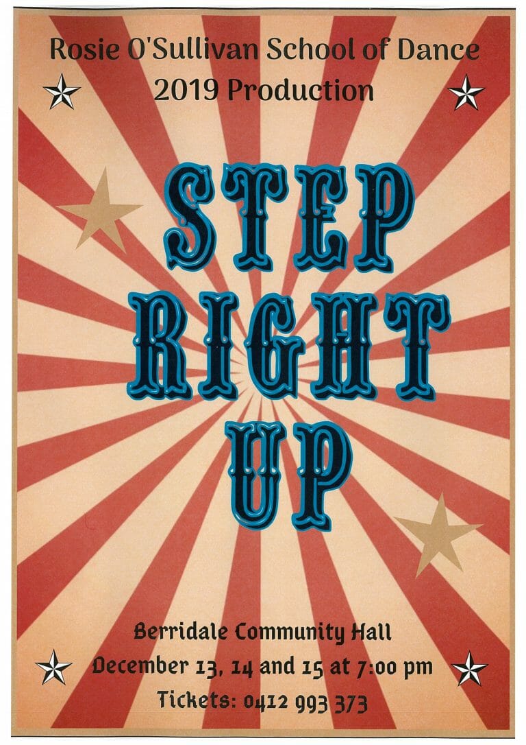 Step Right Up 2019 Dance Production Show