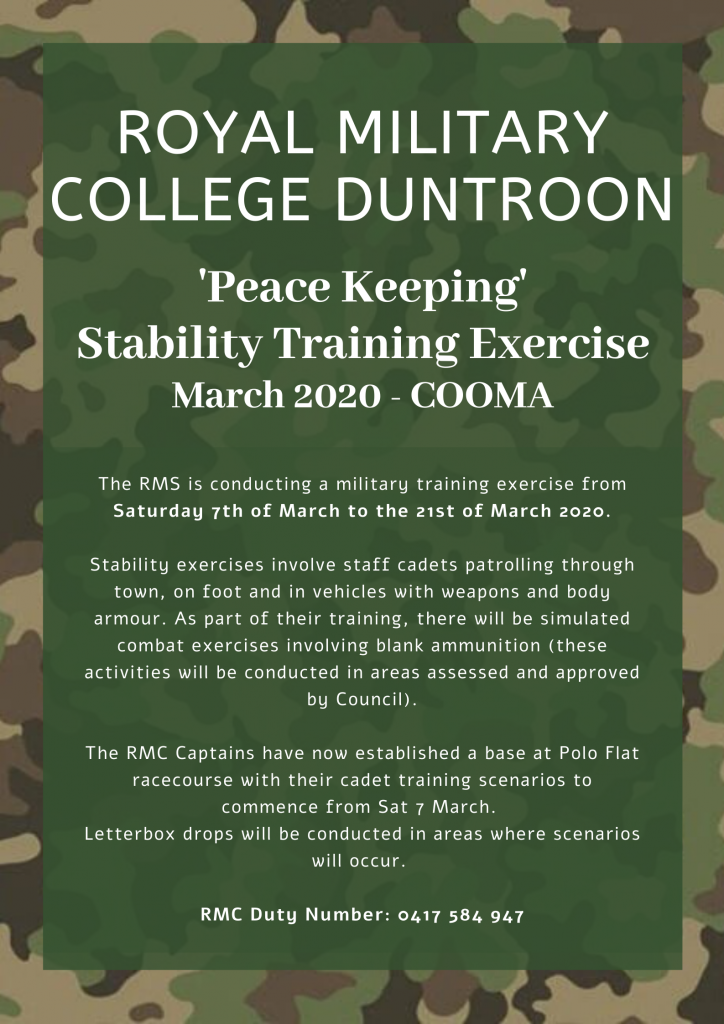 Royal Military College Duntroon Stability Exercises - Visit Cooma