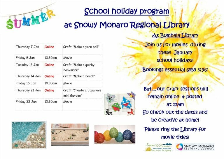 Cooma Library School Holiday Program Preschool Storytime