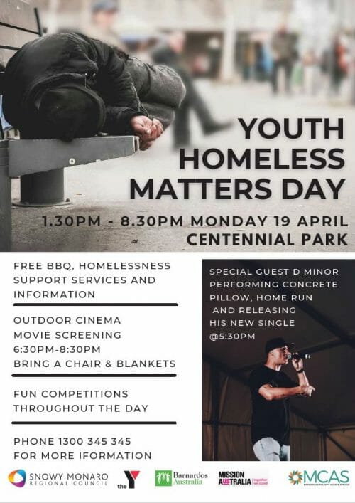 Youth Homelessness Matters Day Visit Cooma