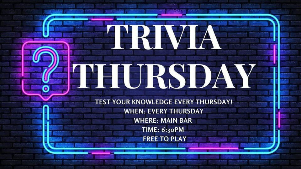 Jindabyne Bowling Club Trivia Thursday