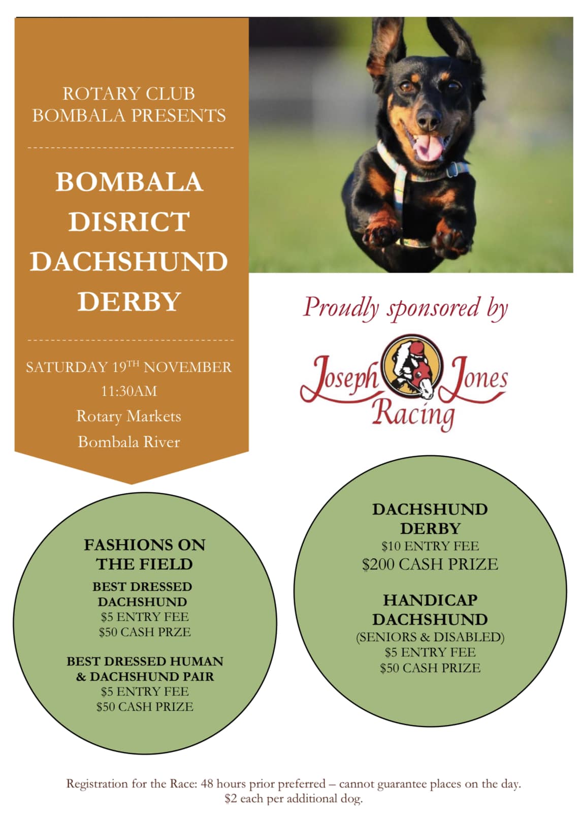 Bombala Rotary Market & Dachshund Derby Visit Cooma