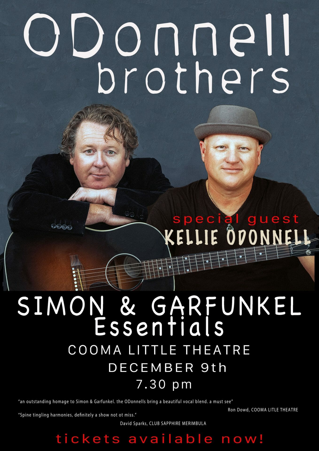 ODonnell Brothers Simon & Garfunkel Esentials Cooma Little Theatre