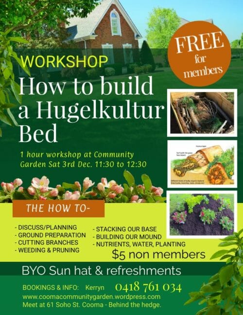 Cooma Garden How to Build Hugelkultur Bed Visit Cooma
