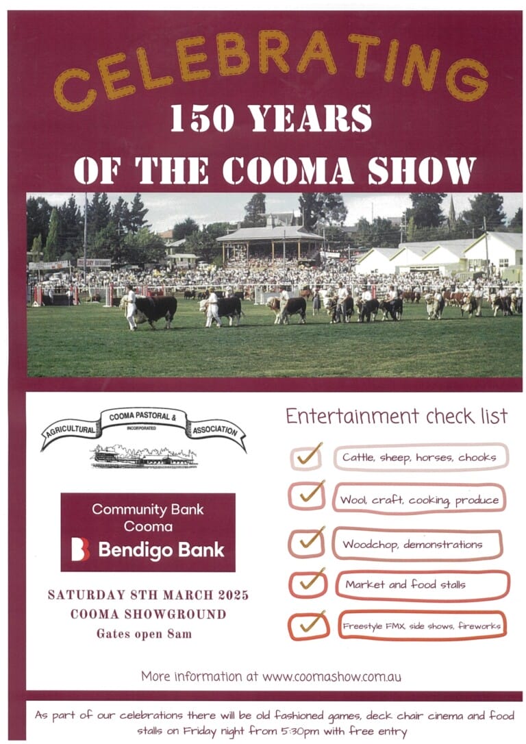 The Cooma Show - Celebrating 150 years - Visit Cooma